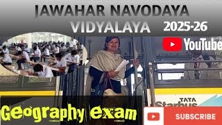 Jawahar Navodaya vidyalaya Garhwa || Geography exam 2024-25 || #jnv #garhwa