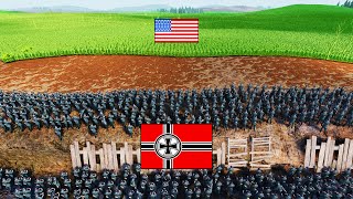 20,000 German Trench vs 3 MILLION US ARMY CHARGE! - Ultimate Epic Battle Simulator 2 UEBS 2