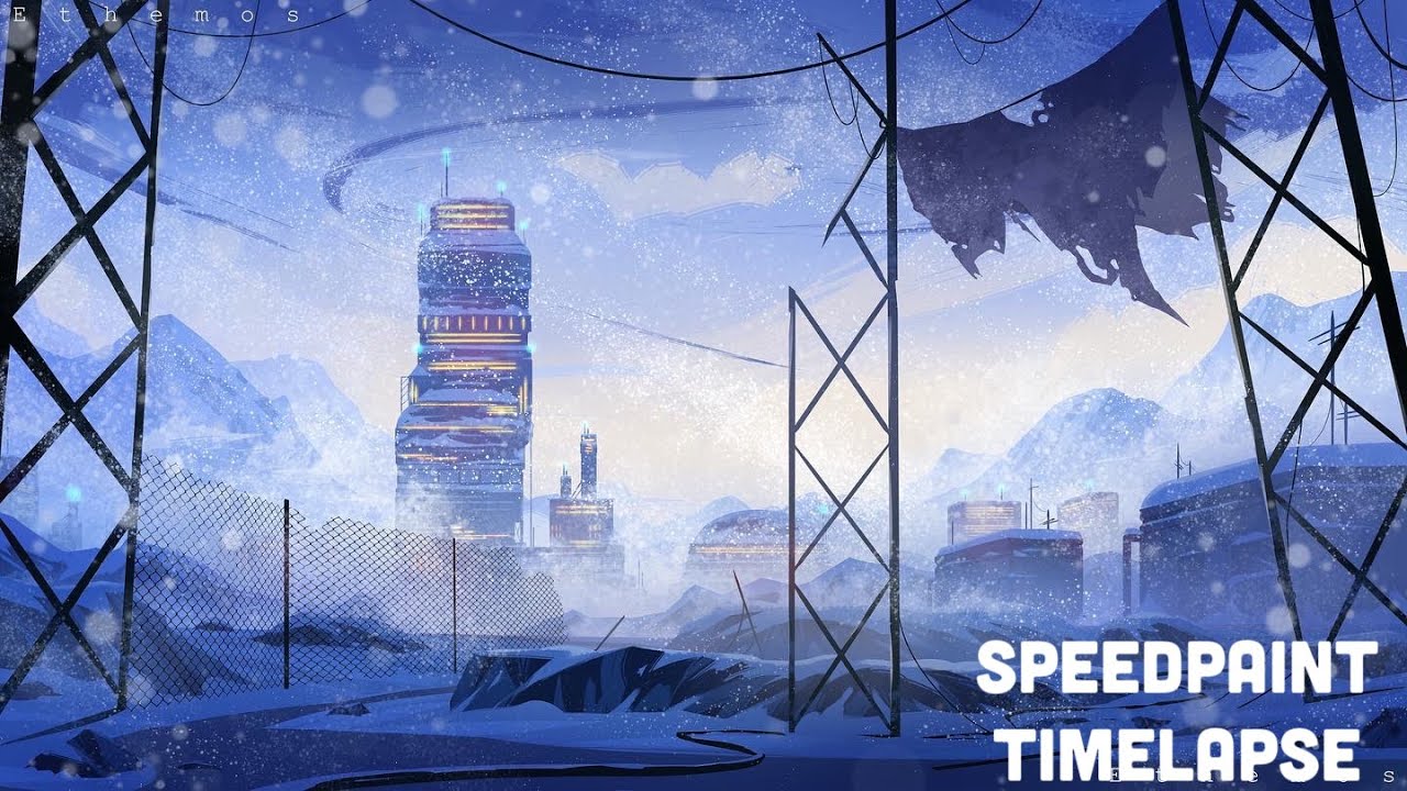 SPEEDPAINT - Timelapse - Apocalyptic Station - YouTube