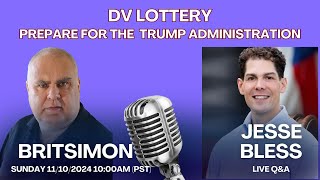 DV Lottery Greencard | How to prepare for a Trump administration - Live Q\u0026A with Jesse Bless