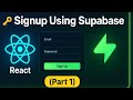 ✨ Supabase + React Authentication | Register User Easily (Part 1) 🔑