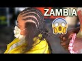 I TRIED GETTING BRAIDS AT A LOCAL HAIR SALON IN ZAMBIA (AFRICA)