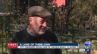 Denver considers elimination of parking on Lincoln Street to make room for 24-hour transit lane