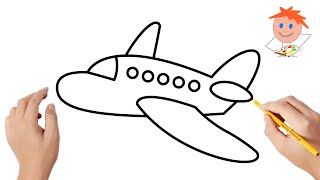 How to draw an airplane #2 | Easy drawings