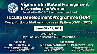 Day-1 FDP on Computational Mathematics using Python AN Session