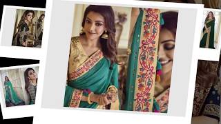 Kajal Aggarwal l Beautiful Actress Kajal Aggarwal In Saree Latest Photoshoot Photos