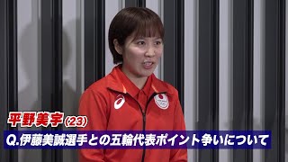 パリ五輪選考 2番手の平野美宇、伊藤美誠とのポイント争いに「どれだけ離せるかが鍵。絶対にシングルスに出たい」｜第19回アジア競技大会 卓球競技