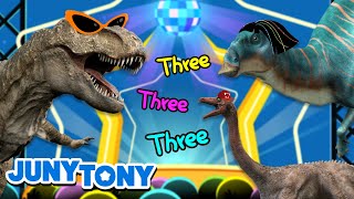 🦕🦖🦕 There Are Three Dinosaurs in the House | Dinosaur Dance Version | Kids Songs | JunyTony