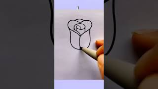 easy drawing flower drawing