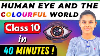 Human Eye and the Colourful World 👀🌻| Class 10 | Full Chapter in 40 Minutes ! 😱🔥