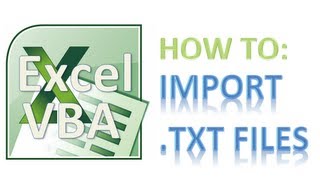 How to Import Text (.txt) Files Into Excel - Excel VBA Tutorial - Awesome!!