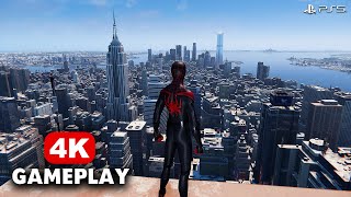 Spider-Man Miles Morales (PS5) Free Roam Gameplay in 4K 60FPS HDR + Ray Tracing