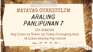 LIKAS YAMAN NG TIMOG SILANGANG ASYA