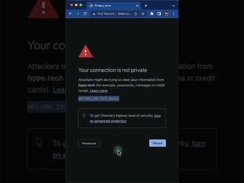 How to Fix Your Connection is Not Private Error in Chrome?