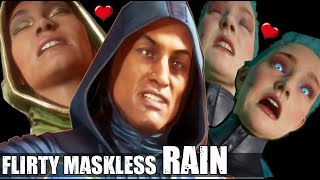Rain FLIRTS & Roasts Everyone ( Who Roasts & Teases Rain the Best? - All Intro Dialogues MK 11 )