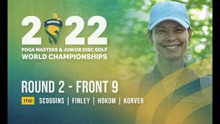 2022 PDGA Masters Worlds | FP40 | R2F9 | Scoggins, Finley, Hokom, Korver