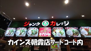 【ジャンクガレッジカインズ朝霞店】フードこーは10:00オープン、盛は路面店の勝ち、女性でも食べやすいのがフードコートの強み！