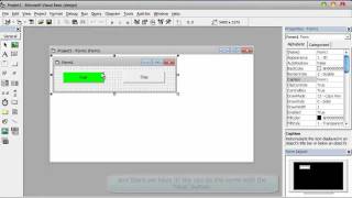 Visual Basic 6 (Beginners Tutorial) - How To Change a Button's Color (HD)