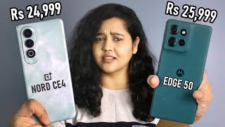 Moto Edge 50 vs OnePlus Nord CE 4 - Which One to Buy Under 25000?