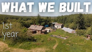 YEAR 1. Everything we built on our Homestead from SCRATCH! Timelapse