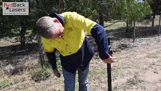 RedBack Fencing Lasers - How to align fences using the rotating tracking laser