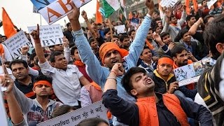 ABVP Protest Against 'Jungle Raj' in Uttar Pradesh