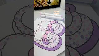 How to make paw prints😊❤️ #coloring #coloringtutorial