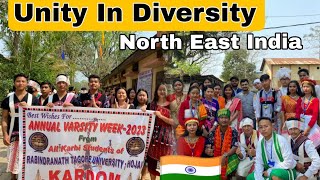 Cultural Rally in Rabindranath Tagore University Hojai🏫🎓-Varsity Week 2023😍-North East India🇮🇳