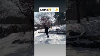 Sanha be like😁👌 #YOONSANHA  #astro #playful #funny #cute #coldweather #shortsreels #shortsvideos