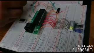 LM35 with LED bar; Temperature dropping using ice