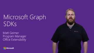 SDKs and Tooling for Microsoft Graph