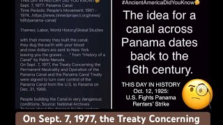 #DidYouKnow The Isthmus of Panama was a slim land bridge separating the Atlantic \u0026 Pacific oceans?🤯