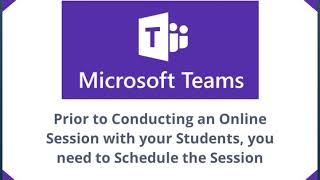 Conducting a Virtual Lecture using Microsoft Teams