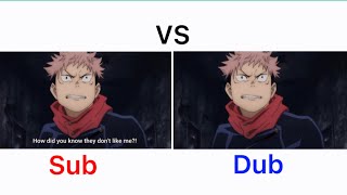 Jujutsu kaisen | Itadori yuji : Are you even popular enough to talk? Bitch. | Sub VS Dub