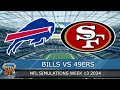 Buffalo Bills vs San Francisco 49ers - NFL Week 13 2024 Full Game Highlights (Madden 25 Sim)