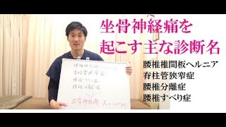 広島市の整体：坐骨神経痛の起こす主な診断名