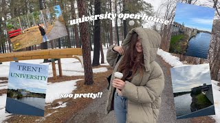 how PRETTY is this campus?? university open house vlog | Trent University