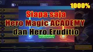 Daftar Hero Magic Academy dan Hero Eruditio Mobile Legends