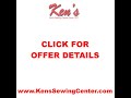 Janome HD-5050 Sewing Machine Bonus Offer from Ken's Sewing Center in Muscle Shoals, AL