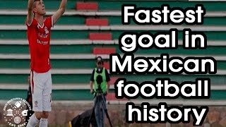 Mineros' Striker Gustavo Ramirez scored the fastest goal in Mexican football/Soccer