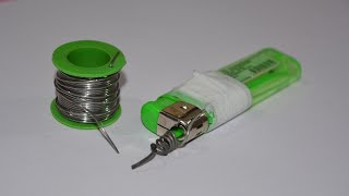 How to Make a Soldering Iron by Lighter