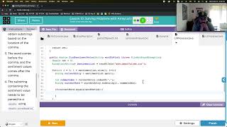 Code.org AP CSA U6L10 Solving Problems with ArrayLists