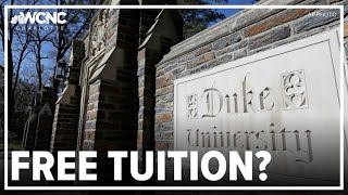 Duke University to offer free tuition for some families