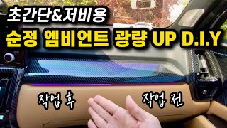 순정 엠비언트 셀프 광량업 DIY 방법을 알려 드립니다💡