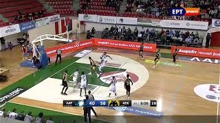 Λάρισα-ΑΕΚ 76-86 Στιγμιότυπα HD 12η Άγ. 22-12-2019