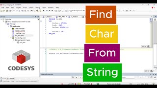 Find Char from String by giving Position number in PLC Programming in Tamil