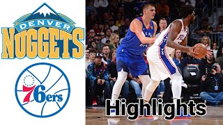 Nuggets vs 76ers HIGHLIGHTS Halftime | NBA January 9