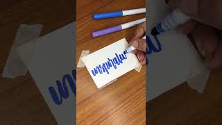 Handlettering a Word with Crayola Supertips #Shorts #crayola #lettering