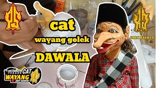 PROSES PENGECATAN WAYANG GOLEK DAWALA