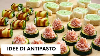 3 IDEE DI ANTIPASTO CON LE ZUCCHINE - facili e veloci